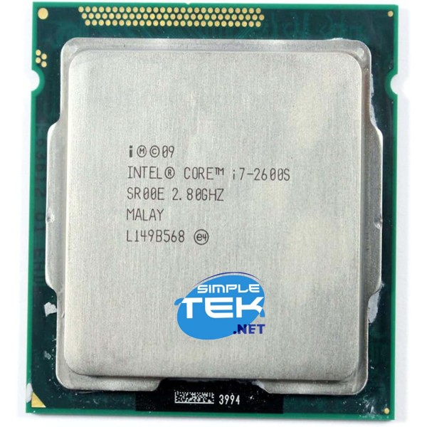 PROCESSORE CPU INTEL CORE i7 2600S MAX 3.80GHZ SR00E LGA 1155 65W TDP 4C/8T PC