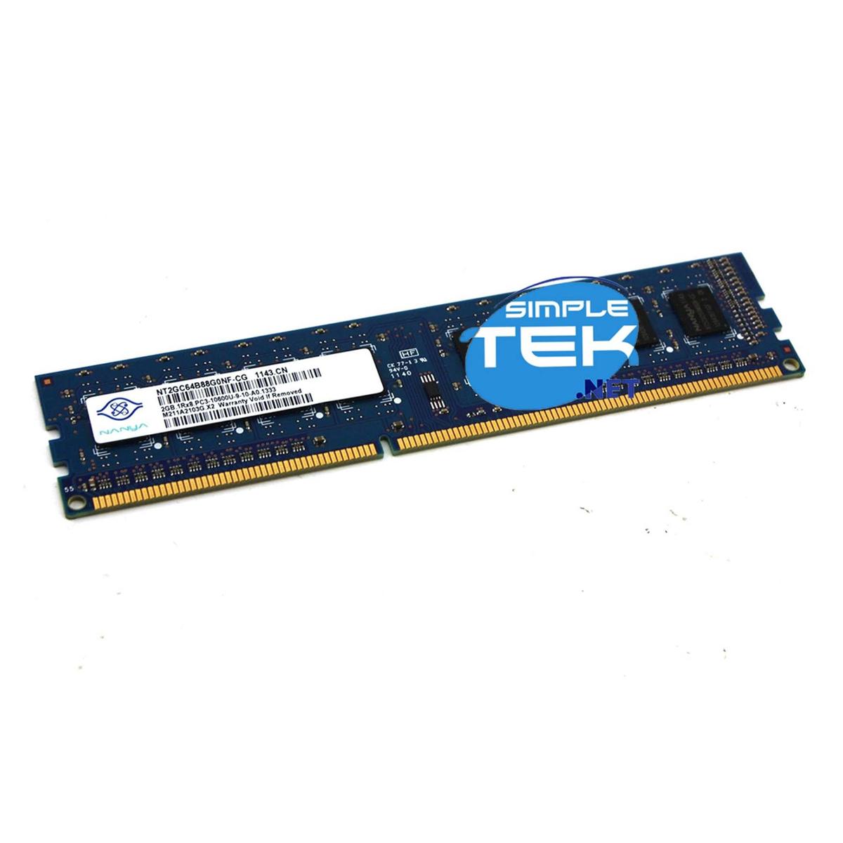 Nanya NT4GC64B8HG0NF-CG 4GB DDR3 1333MHZ Dimm Desktop Module Table RAM Memory