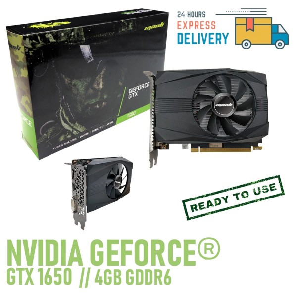 Manli GeForce® GTX 1650 M-NGTX1650/5RDHD-M1434 4GB GDDR6 SCHEDA VIDEO