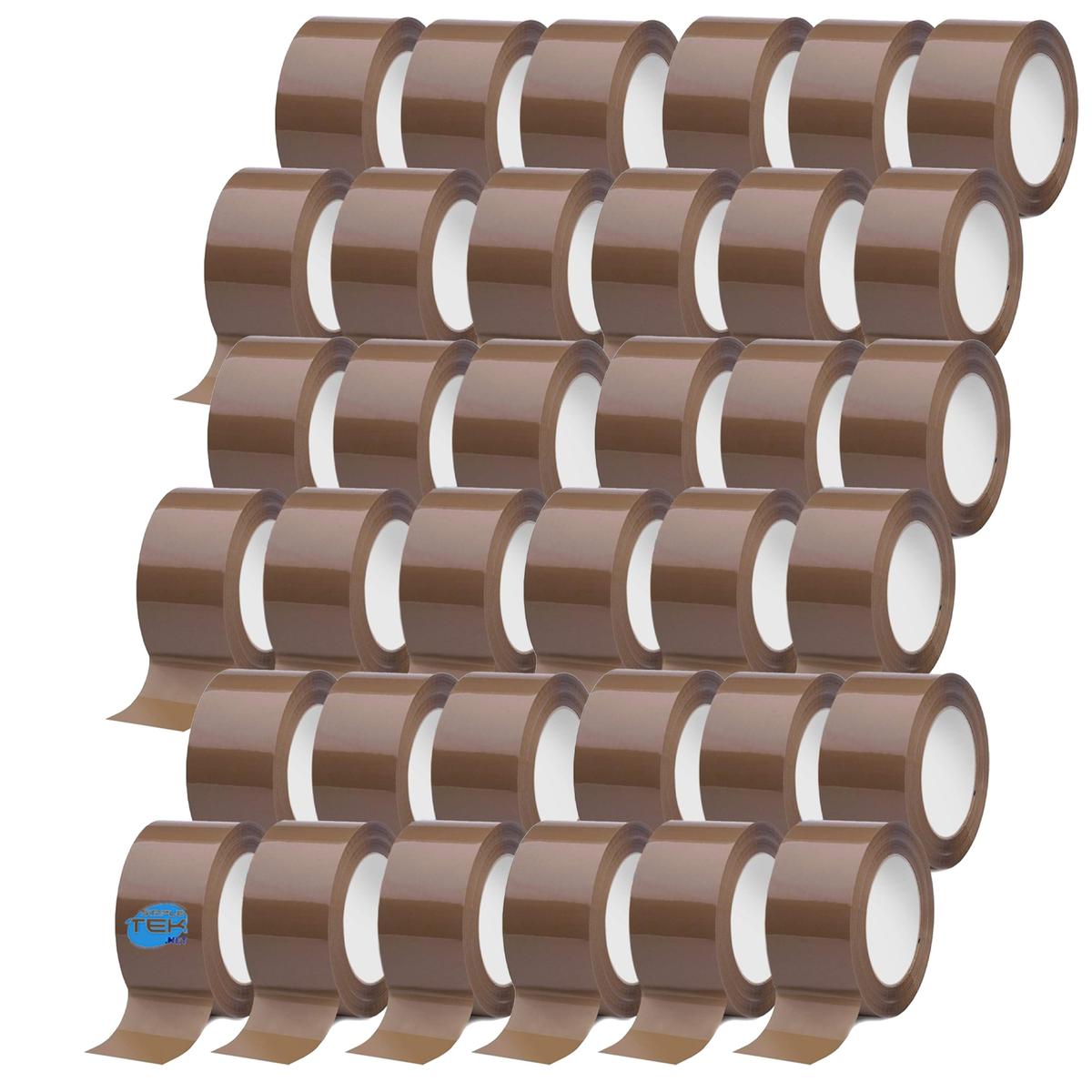 36 X Roll Klebeband Silent Havanna-Braun Verpackung Umzug No-Rumore_ - Bild 1 von 6