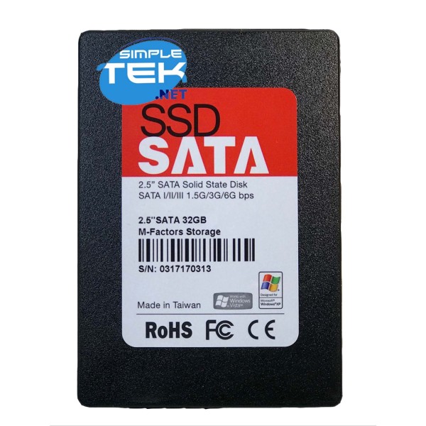 PHISON SSD MLC 2,5" 32GB SATA DISCO STATO SOLIDO NOTEBOOK DESKTOP PC AIO