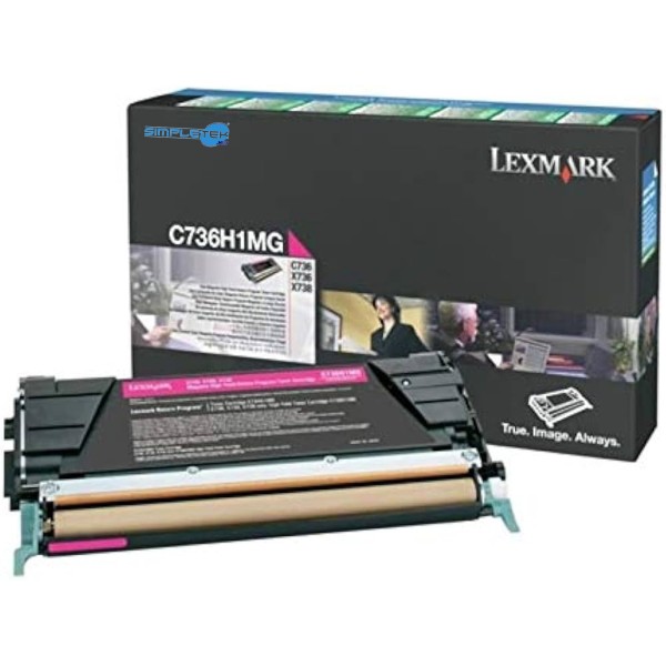 LEXMARK C736H1MG TONER ORIGINALE MAGENTA COMPATIBILE CON C738 X736 X738 X736