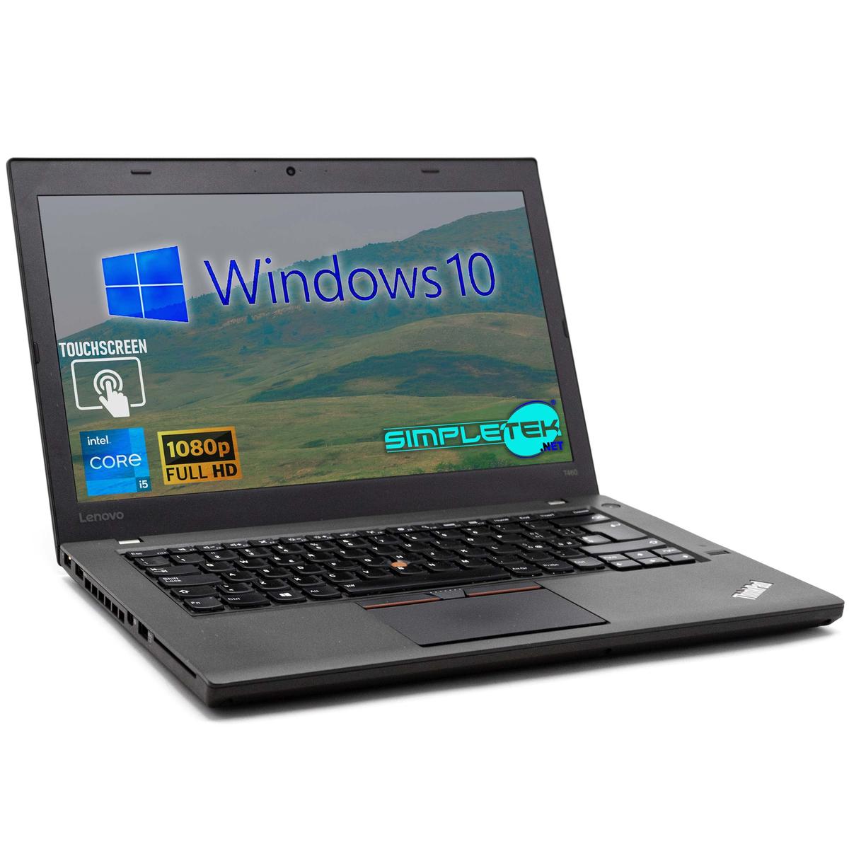 Lenovo T460 14 " i5 Windows 10 Computer 4GB 4TB Portable Notebook Touchscreen - Picture 1 of 9
