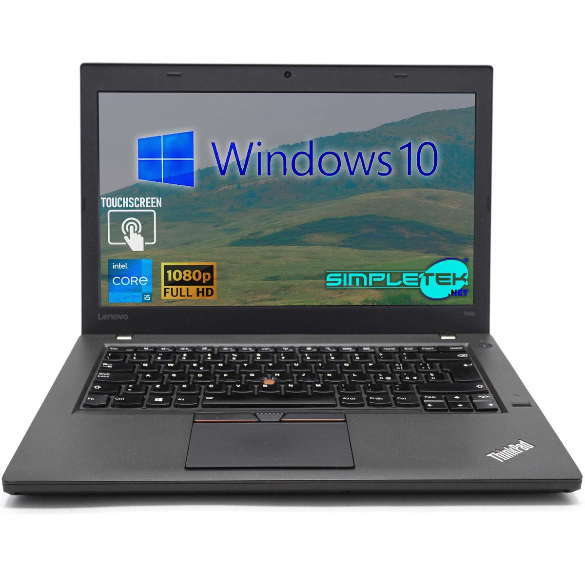 Lenovo T460 14 " i5 Windows 10 Computer 4GB 4TB Portable Notebook Touchscreen - Picture 2 of 9