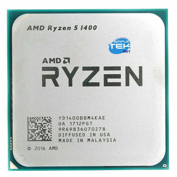 AMD RYZEN 5 1400 PROCESSORE CPU AM4 BULK TRAY SENZA GPU INTEGRATA SCHEDA VIDEO