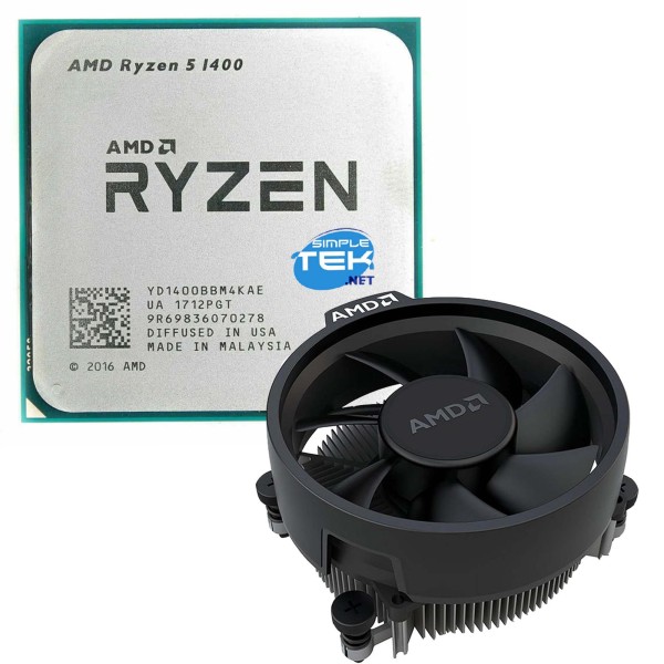 AMD RYZEN 5 1400 PROCESSORE CPU AM4 BULK TRAY SENZA GPU INTEGRATA SCHEDA VIDEO