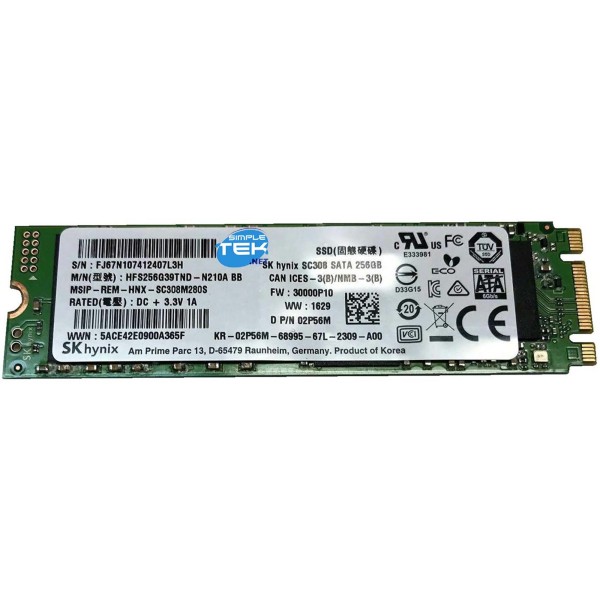 SKHYNIX SSD M.2 SATA HFS256G39TND-N210A 256GB 2280 NGFF DISCO STATO SOLIDO PC