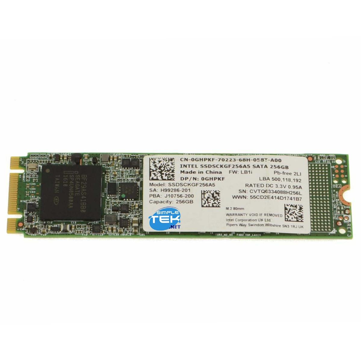 Intel SSDSCKGF256A5 SSD 256GB M.2 SATA Ngff 2280 Disc Condition Solid - Picture 1 of 5