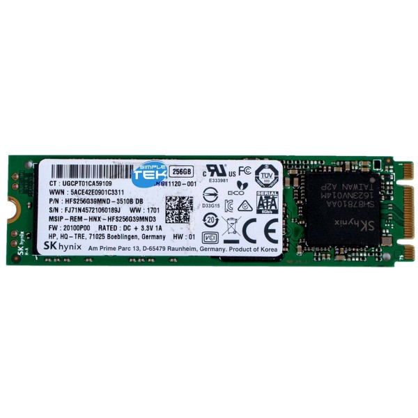 SKHYNIX SSD M.2 SATA HFS256G39TND-N210A 256GB 2280 NGFF DISCO STATO SOLIDO PC