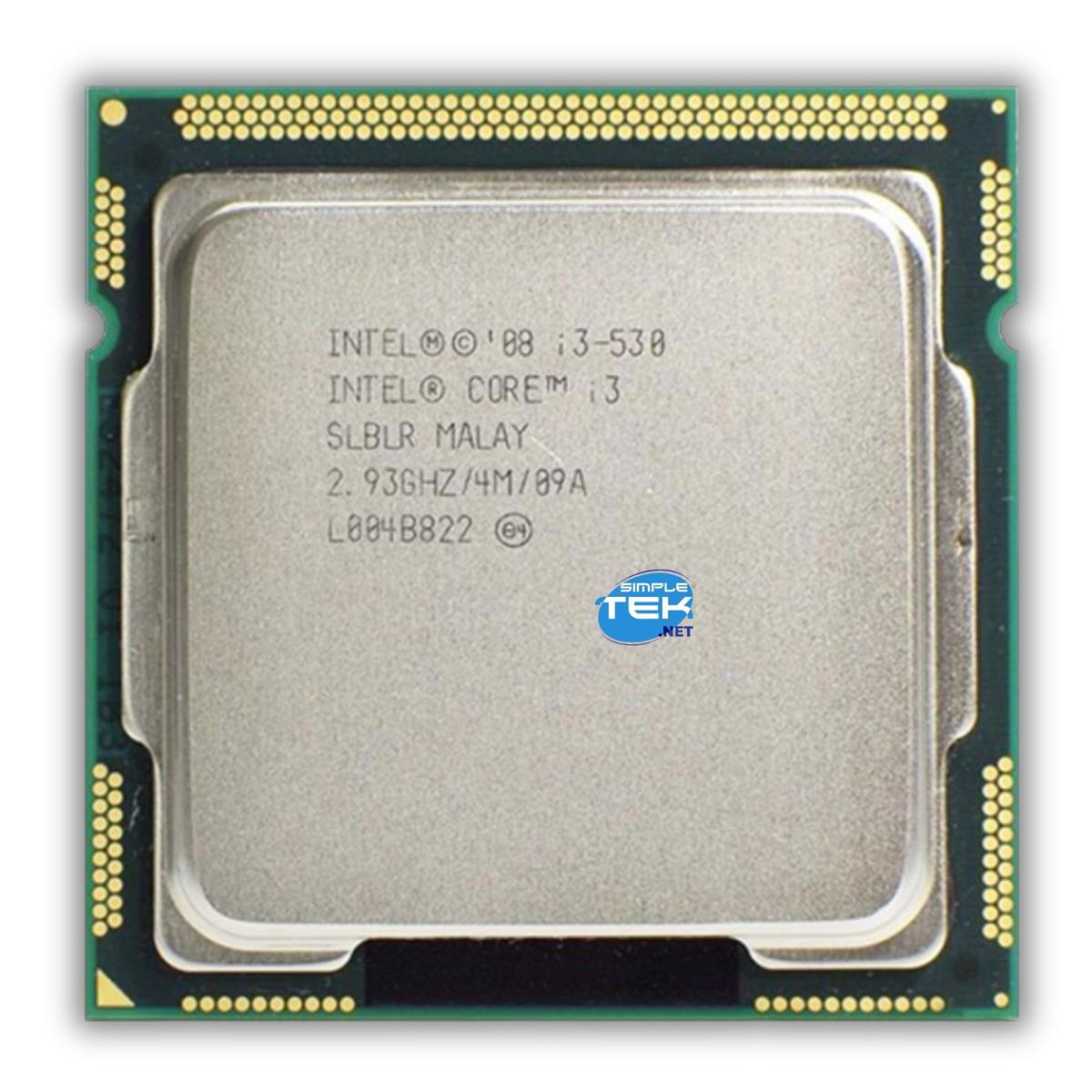 Intel Core i3 530 CPU Processor Slblr Socket LGA1156 2,93GHz 2C/4T First Jan