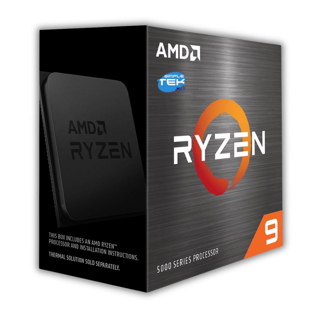 AMD Ryzen 9 5900X AM4 4,80GHZ CPU Processor Without Heatsink 12C/24T - Picture 5 of 5