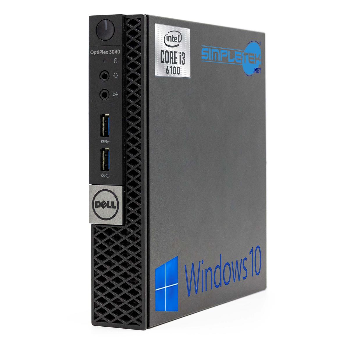 Dell 3040 Micro Mini PC Core i3 Win 10 Pro 4 GB RAM 4 TB SSD Desktop Computer