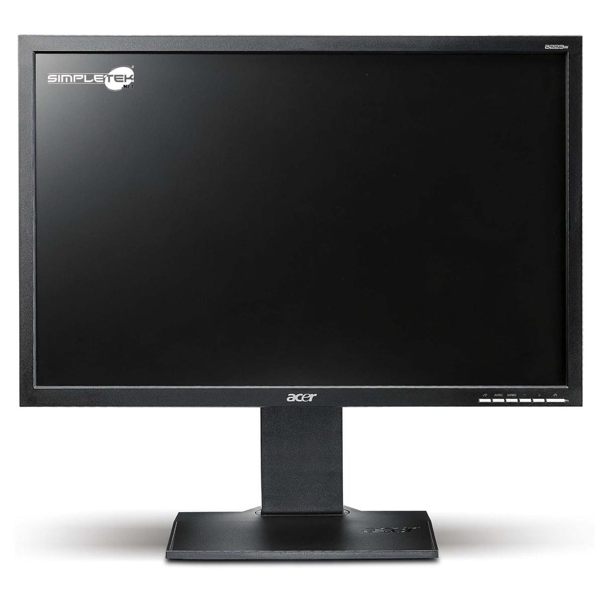 Acer B223W 22 " 16:10 Monitor LCD Screen DVI VGA Vesa Display Desktop - Picture 1 of 8