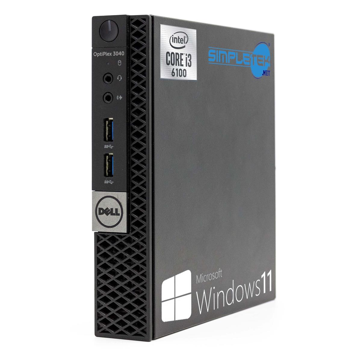 Dell 3040 Micro Mini Ordinateur Personnel Core i3 Victoire 11 Pro 8 Go RAM 2 TB