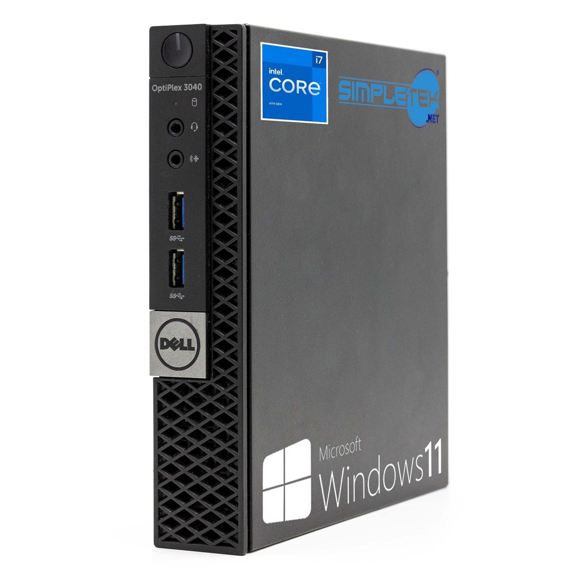 Dell 3040 Micro Mini PC Core i7 Win 11 Pro 8 GB RAM 960 GB SSD Desktop Computer - Picture 1 of 4