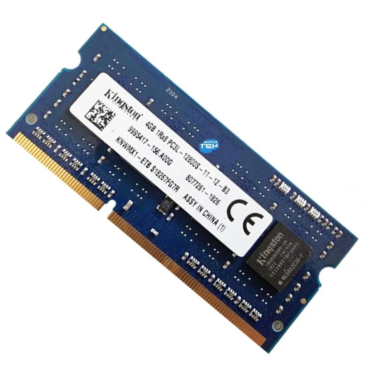 Kingston KNWMX1-ETB DDR3L 4GB 1600MHZ Module Table RAM Sodimm Memory - Picture 3 of 5