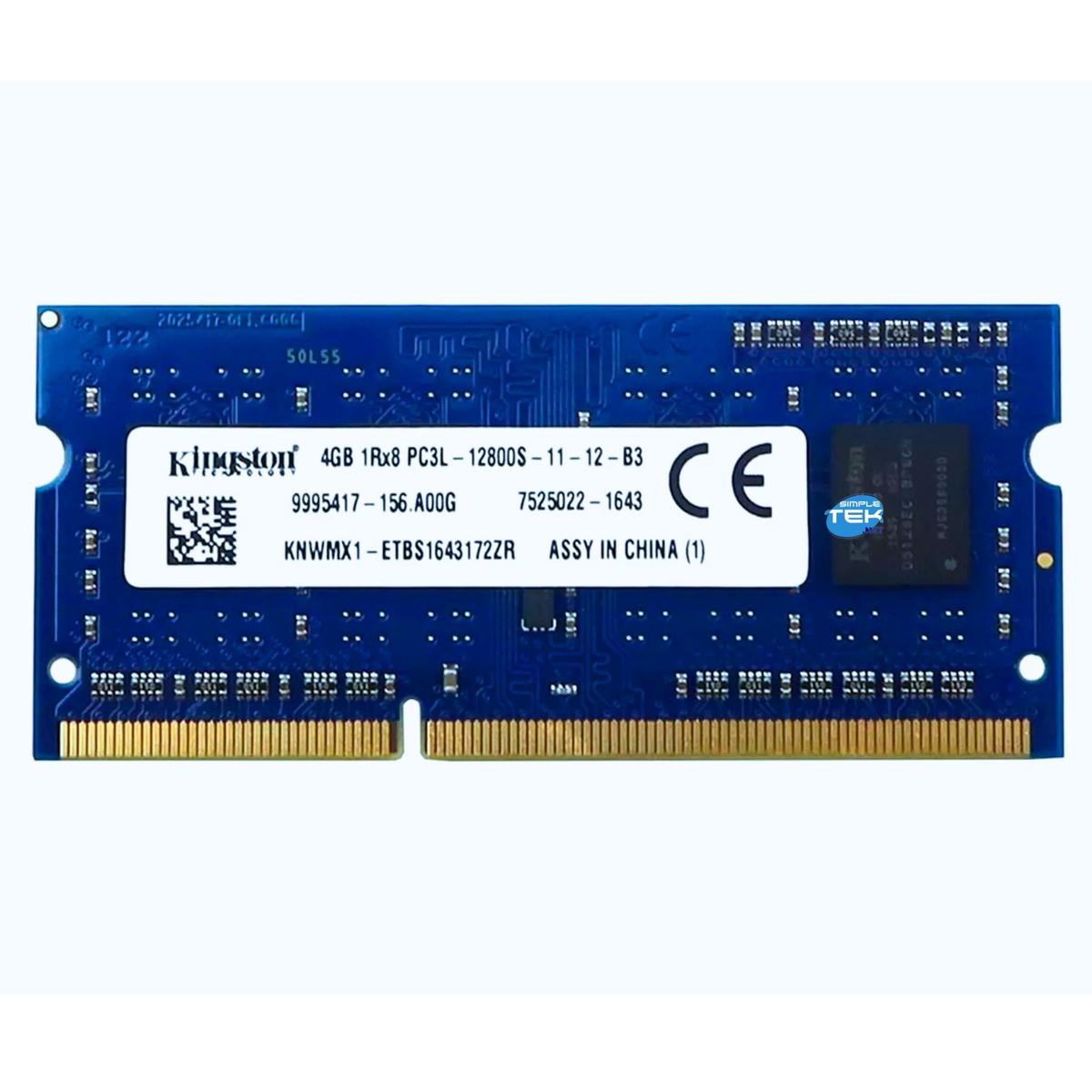 Kingston KNWMX1-ETB DDR3L 4GB 1600MHZ Module Table RAM Sodimm Memory - Picture 4 of 5