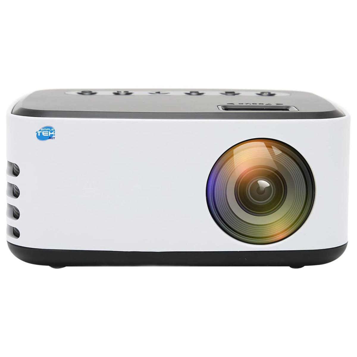 Mini Projecteur Portable Avec Wifi Pour Miroir Écran Avec Porte USB 110 "