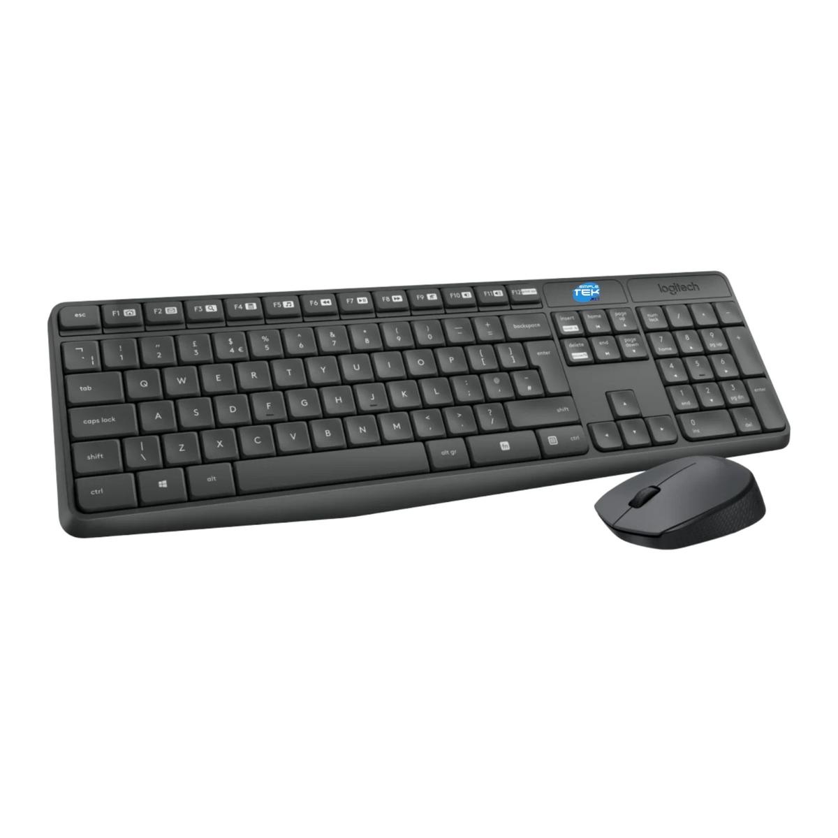 Logitech MK235 Kit Mouse And Keyboard Wireless Wifi Layout Italian Wireless - Picture 3 of 5