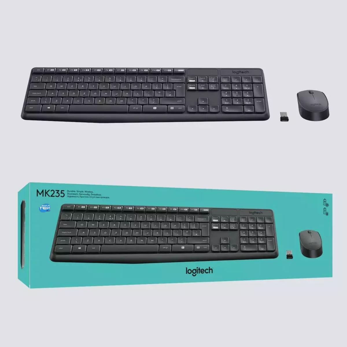 Logitech MK235 Kit Mouse And Keyboard Wireless Wifi Layout Italian Wireless - Picture 5 of 5