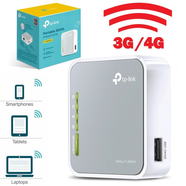 MODEM 3G 4G PORTATILE WIRELESS N ROUTER 300 MBPS INTERNET WIFI TL-MR3030