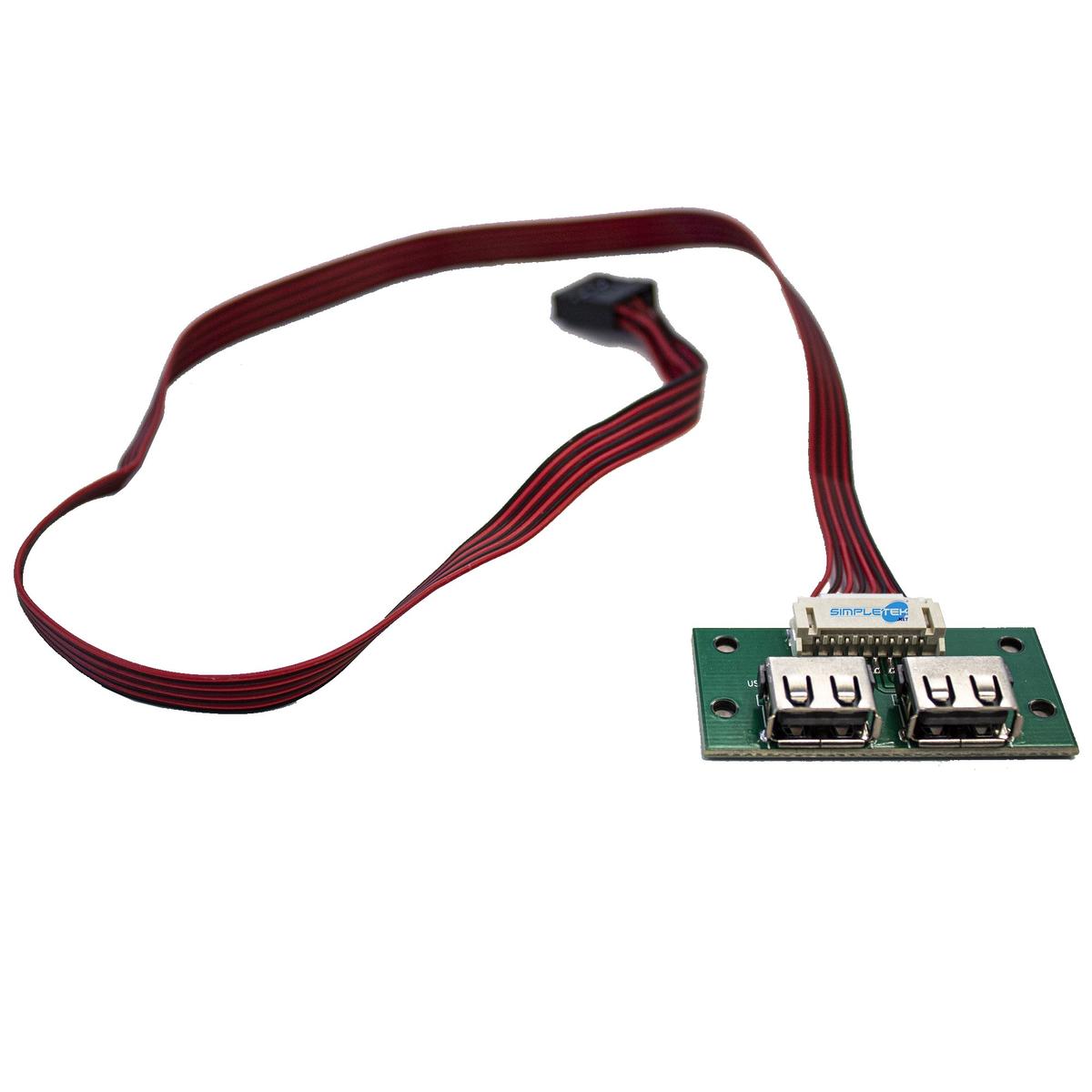 Modulo Porte USB 2.0 Latérales avec Câble Tout en Un Simpletek 34 " - Photo 4/6
