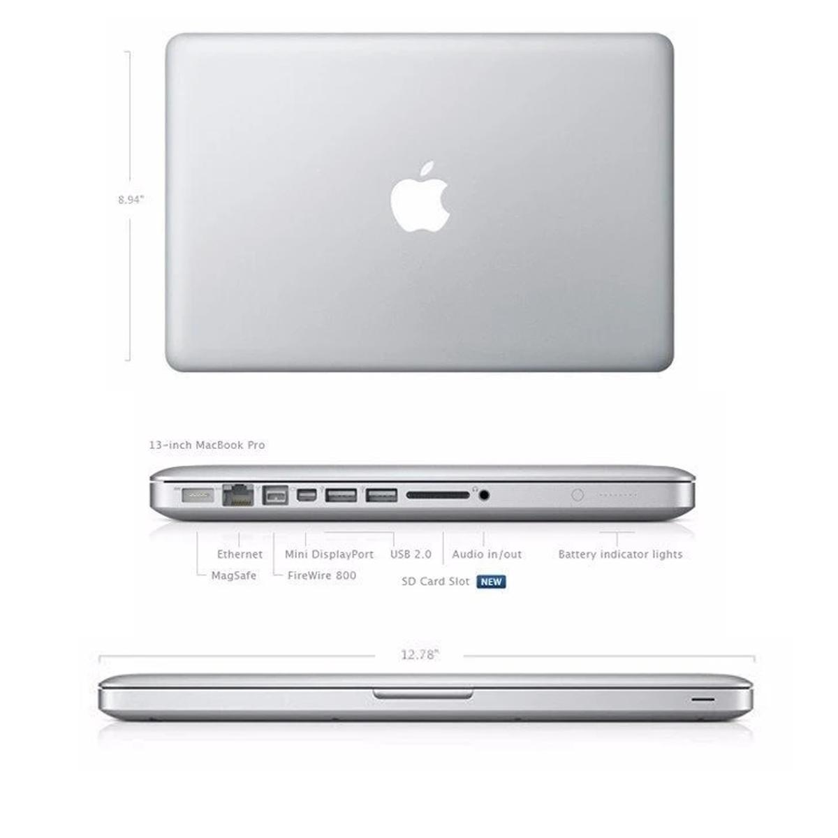 Apple Macbook Pro 13" A1278 Late 2011 I7 2.8GHz Ram 8GB Ssd 240GB Refurbished - Picture 7 of 9