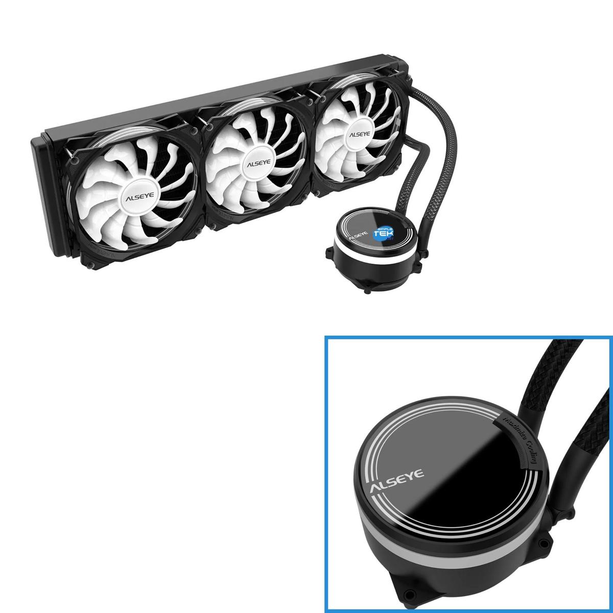 Disipador A Líquido 360mm 3 Ventiladores RGB 1700 1200 Am5 Am4 1150 1151 1155 - Imagen 2 de 5