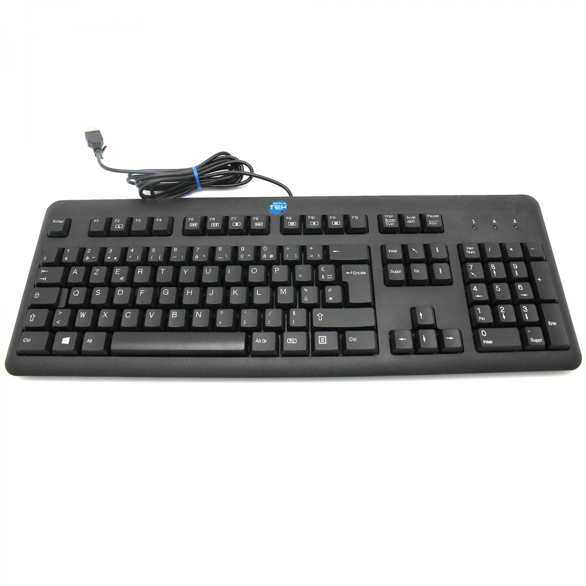 HP USB Tastatur Layout Französisch Azerty Fr 672647-053 KU-1156 Mit Draht Grad C