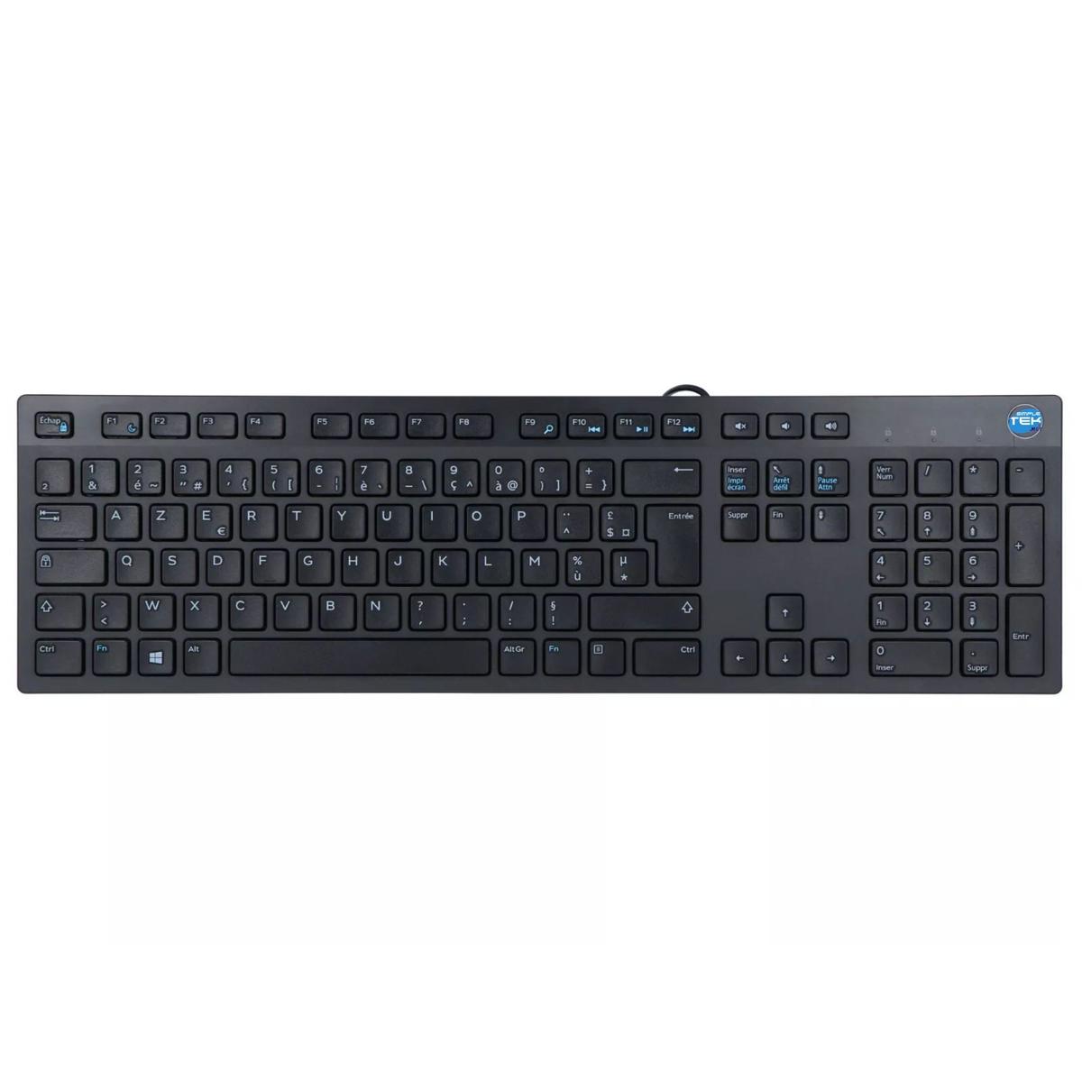 Dell KB216 Keyboard Wired USB Layout French Azerty Fr With Cable Multimedia - Picture 1 of 5