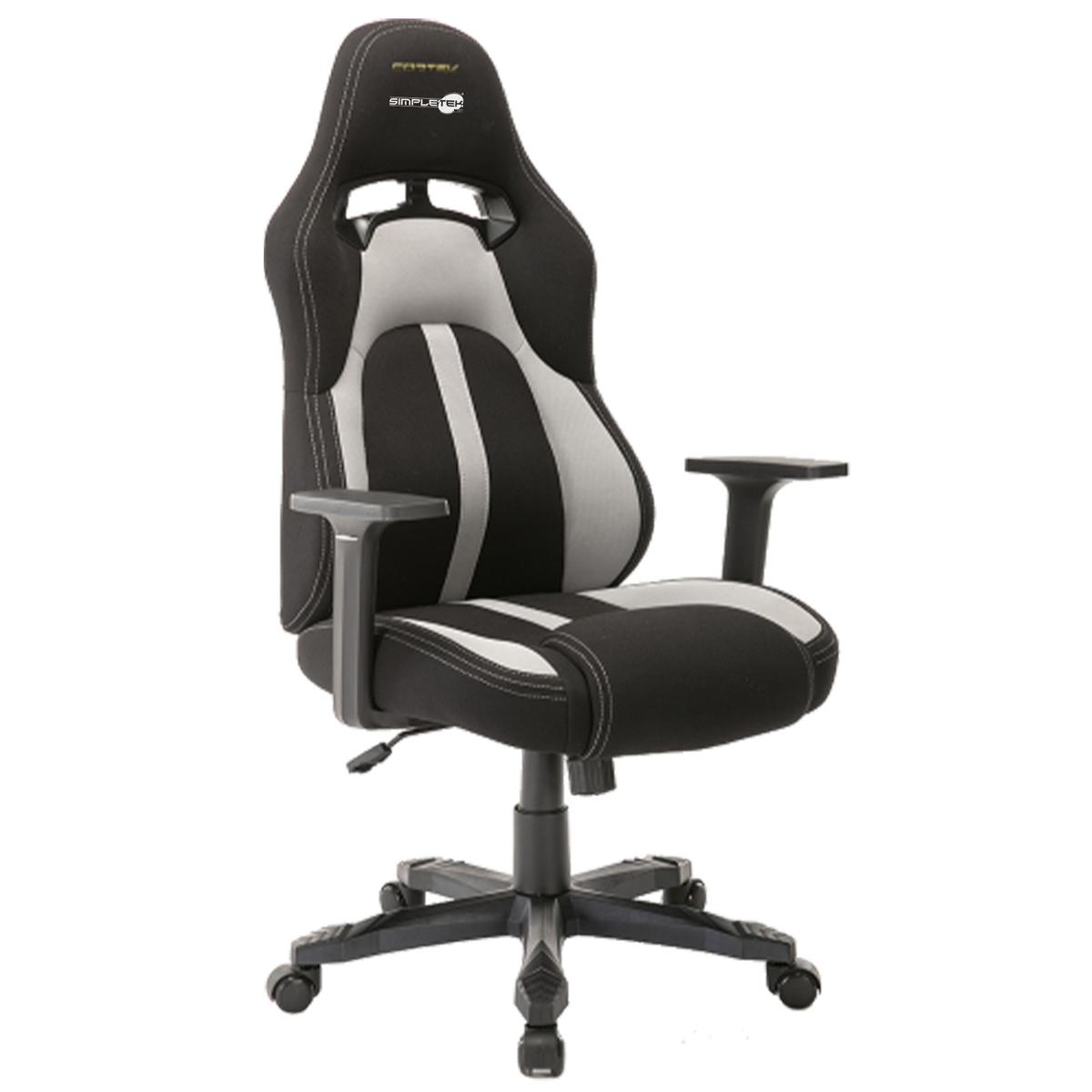 Silla De Gaming Oficina Sillón Escritorio Ajustable Blanca/Negra - Imagen 1 de 6