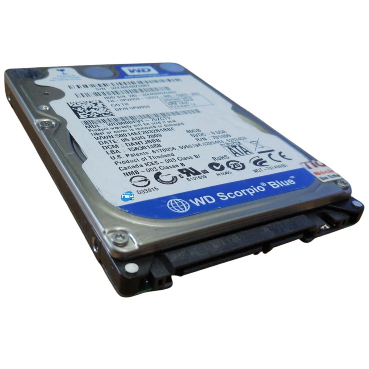 WD Scorpio Bleu Disque Dur 80GB HDD 2,5 " SATA 5400RPM Windows - Picture 3 of 5