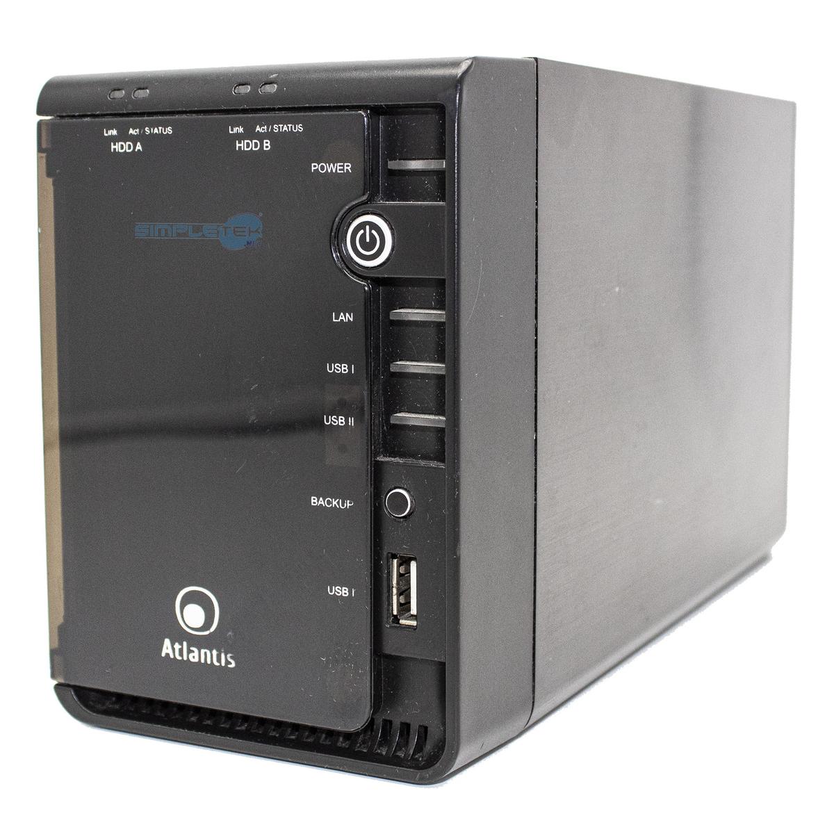 Atlantis DISKMASTER G502D Nas Avec 2 Slot Jusqu'À 2TB + HDD De 500 Go - Afbeelding 2 van 6