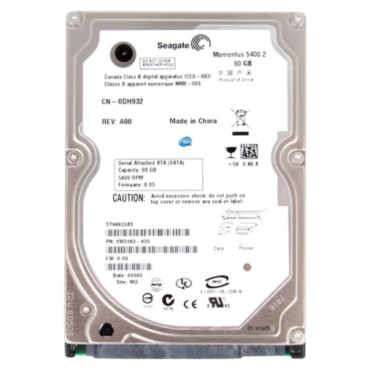 Seagate Momentus Hard Disk 80GB HDD 2,5 " SATA 5400RPM Windows - Picture 5 of 5