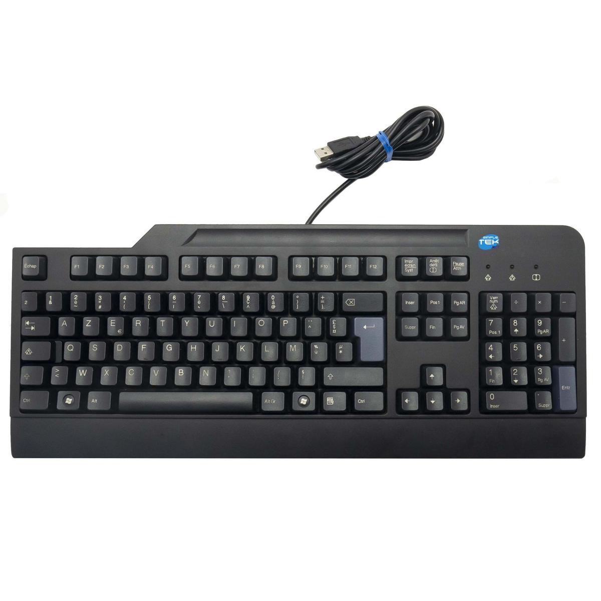 Lenovo Keyboard USB Original Layout French Fr Azerty 41A5111 54Y9411 Wired - Picture 1 of 5