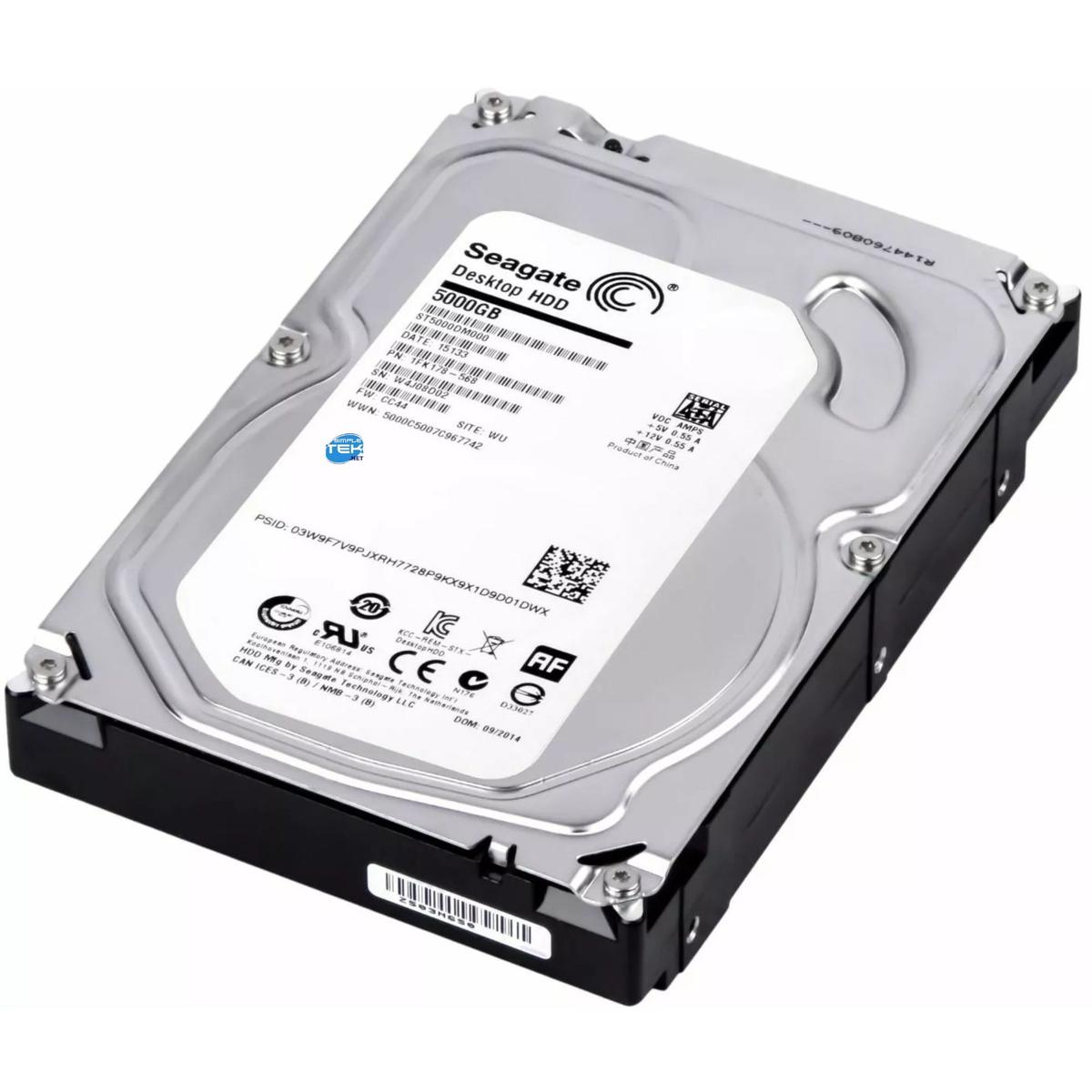 Seagate 5TB Hard Disk HDD 3.5" SATA 3 5900RPM DVR NAS PC Server 128MB Cache - Picture 3 of 5