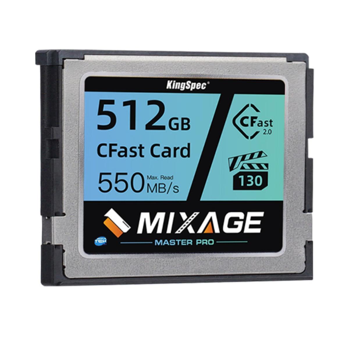 Cfast Card 2.0 512gb 3700x 550mb/S Memory Card Videomaker _ - Picture 2 of 5
