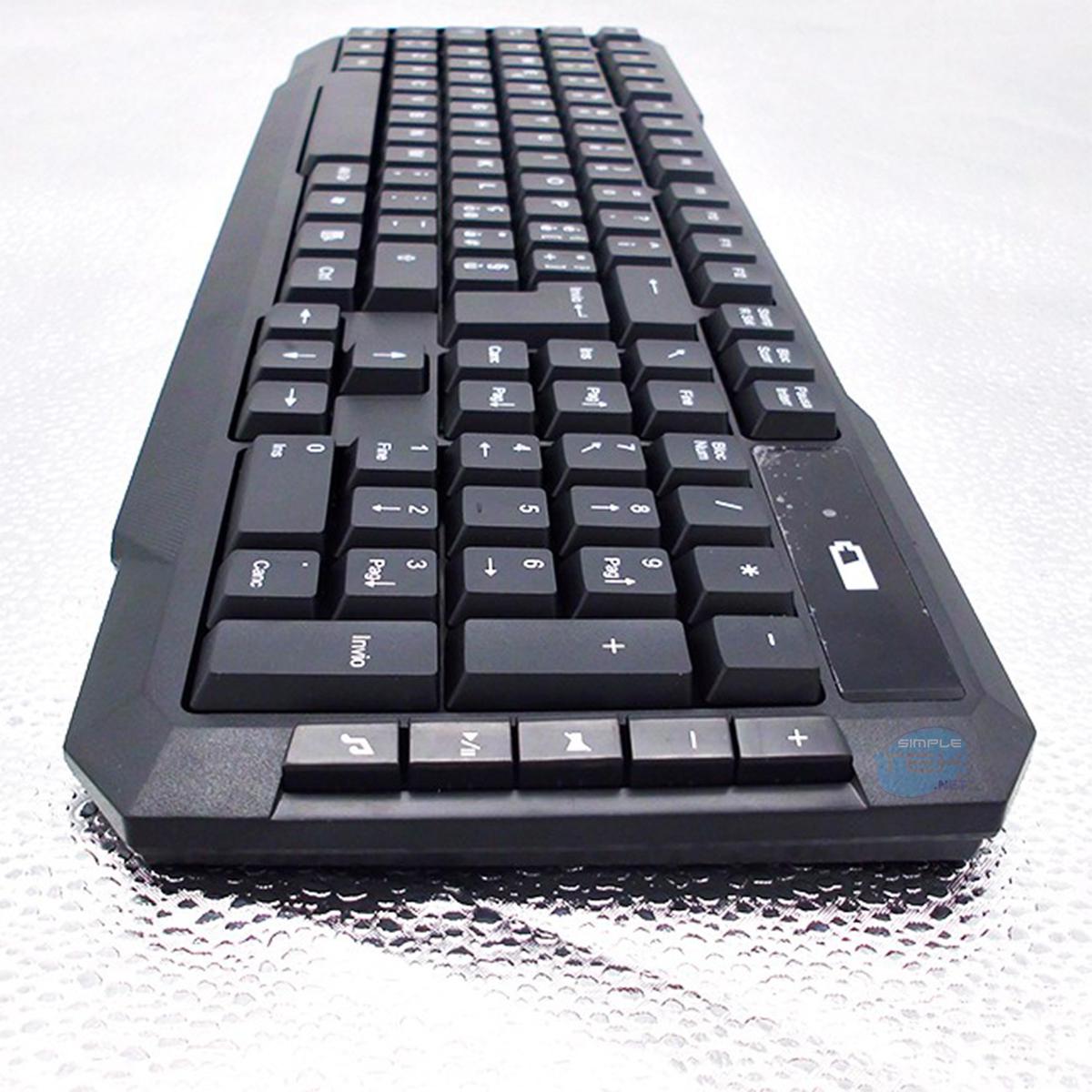Wireless Keyboard With Multimedia Keys Italian Layout ITA QWERTY - Picture 2 of 5