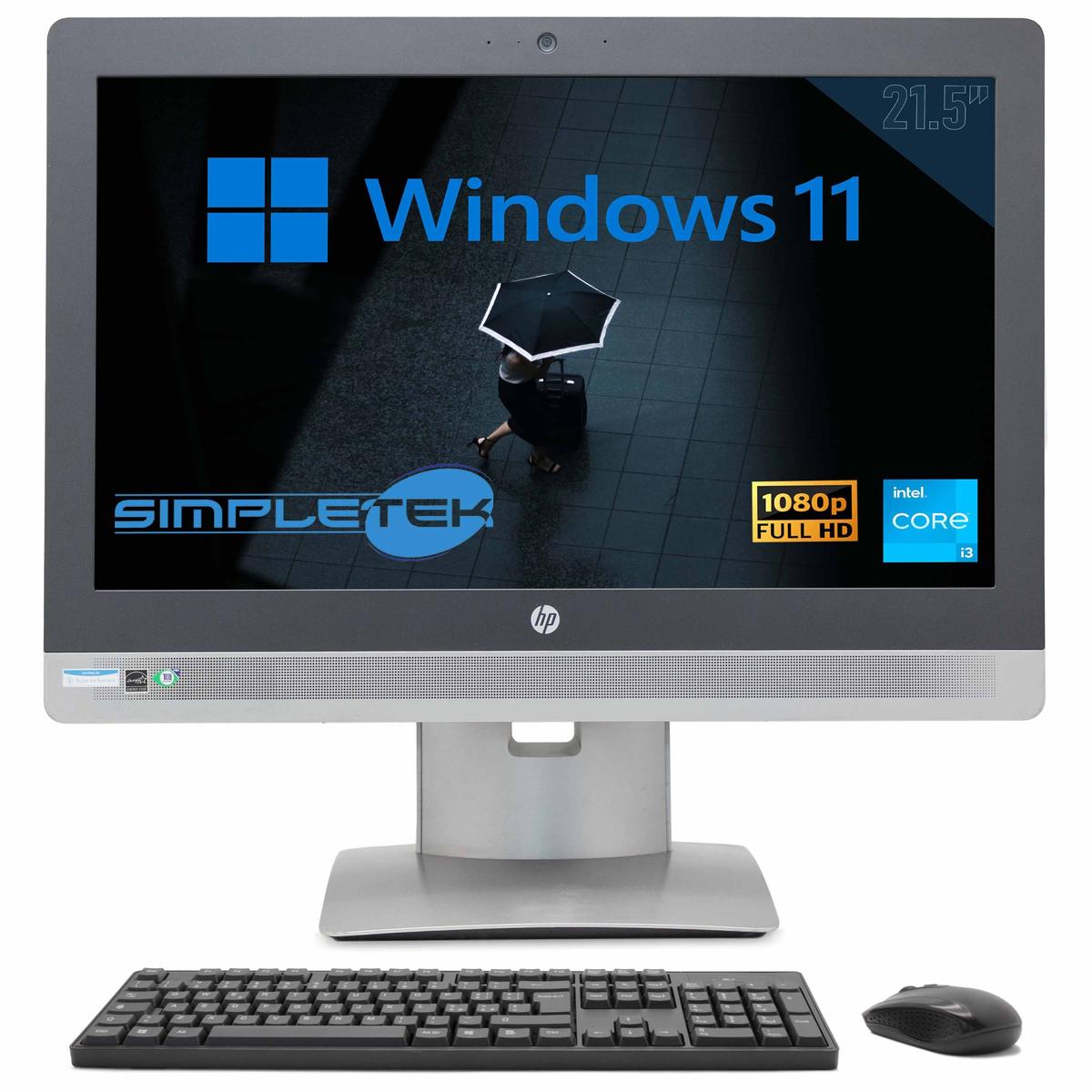 HP 600 G2 All IN One Aio 22 " i3 Windows 11 Pro 4GB 240GB Computer Dvd-Rw PC