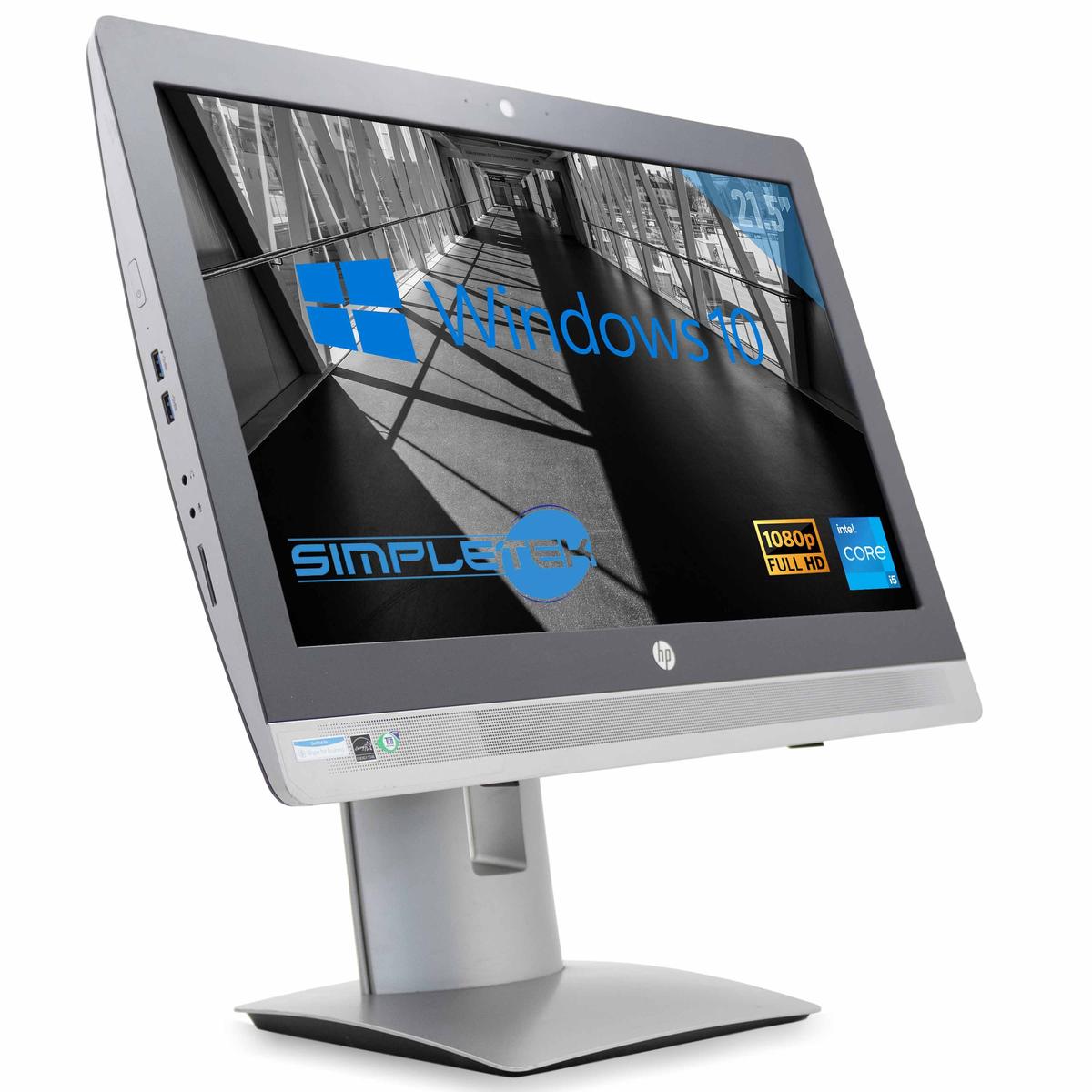 HP 600 G2 All IN One Aio 22 " i5 Windows 10 Pro 4GB 120GB Computer Dvd-Rw PC - Bild 1 von 9