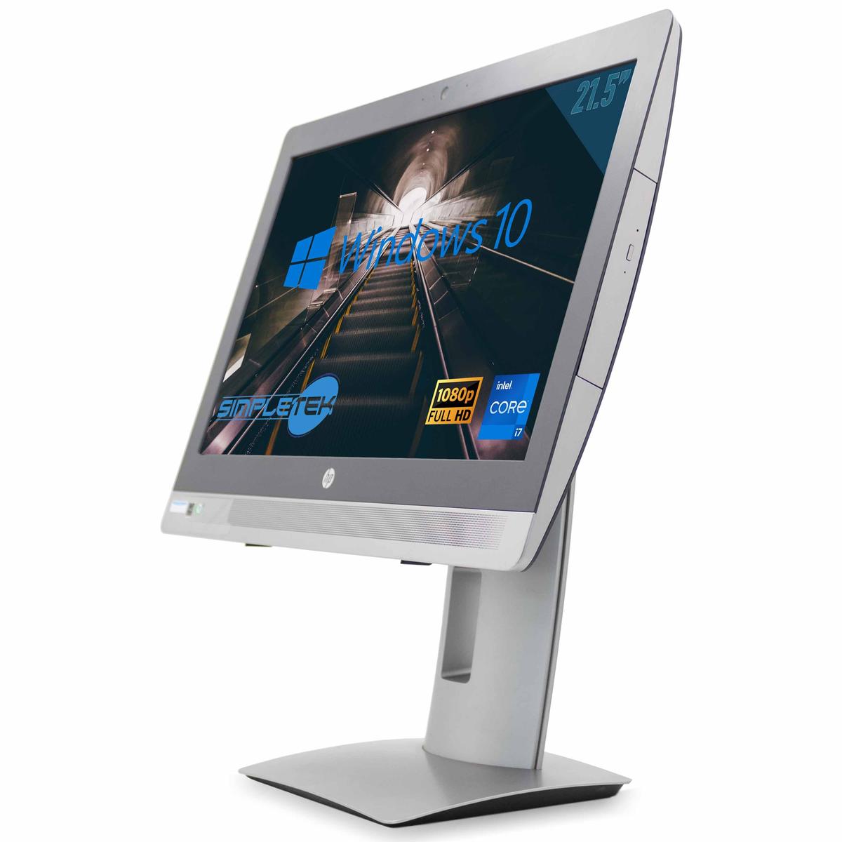 HP 600 G2 All IN One Aio 22 " i7 Windows 10 Pro 4GB 960GB Computer Dvd-Rw PC - Bild 2 von 10
