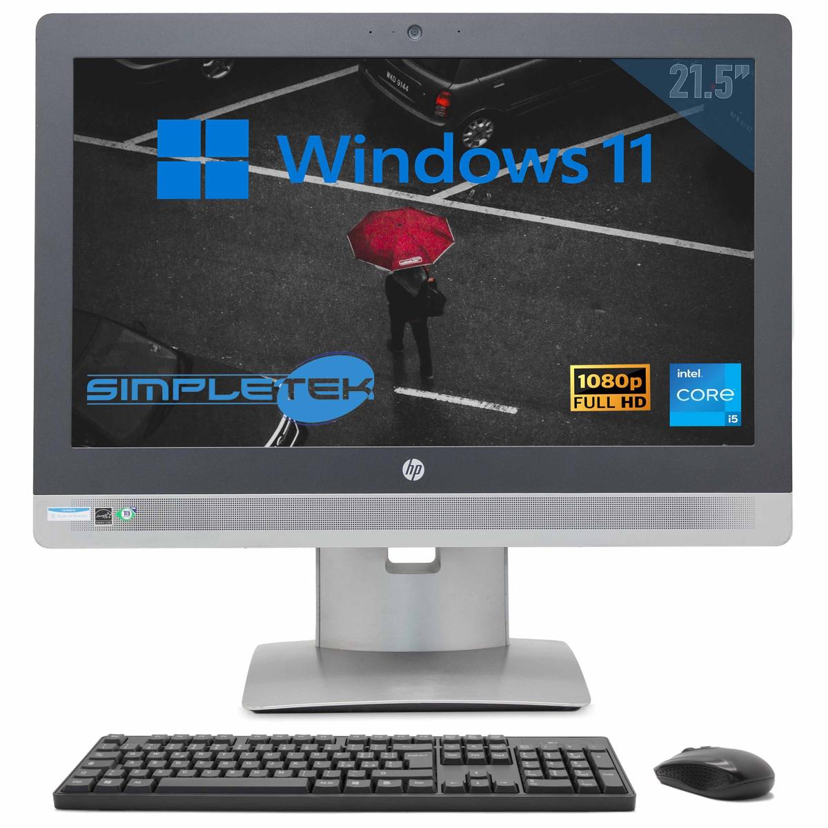 HP 600 G2 All IN One Aio 22 " i5 Windows 11 Pro 4GB 240GB Computer Dvd-Rw PC - Bild 1 von 9