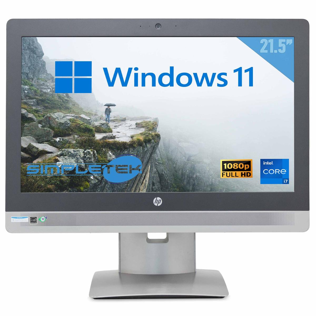 HP 600 G2 All In One AIO 22" i7 Windows 11 Pro 4GB 240GB Computer DVD-RW PC - Picture 3 of 10
