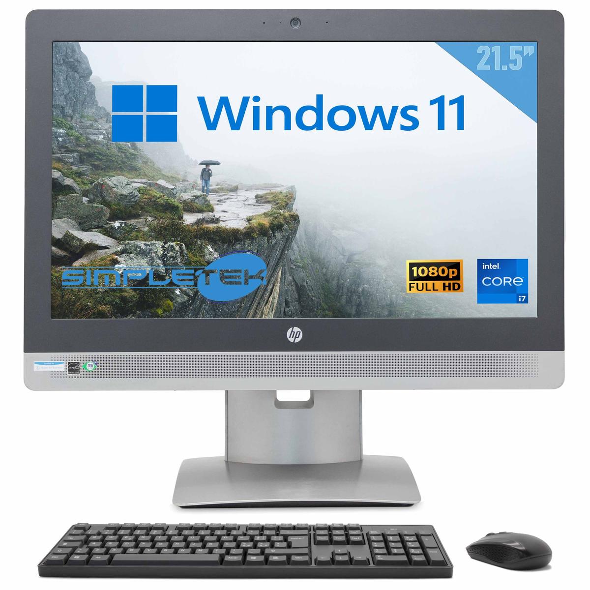 HP 600 G2 All In One AIO 22" i7 Windows 11 Pro 4GB 240GB Computer DVD-RW PC - Picture 4 of 10