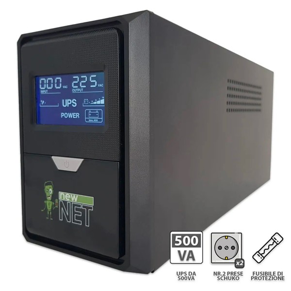 UPS 500VA 350W GRUPPO DI CONTINUITÀ ACCUMULATORE ENERGIA DVR DESKTOP COMPUTER