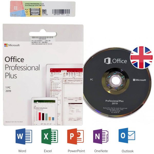 OFFICE 2019 PROFESSIONAL PLUS ENGLISH ENG WORD EXCEL POWERPOINT OUTLOOK ONENOTE