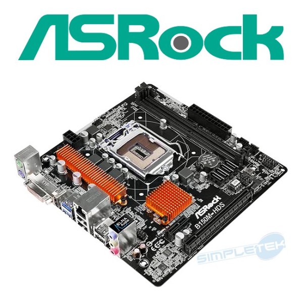 art.382-asrock b150m-hds,lga1151,ddr4