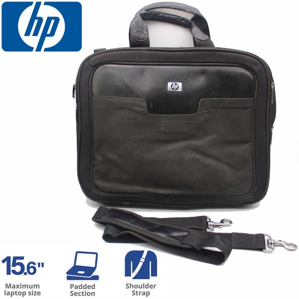 BORSA VALIGETTA HP CON TRACOLLA PER NOTEBOOK LAPTOP FINO A 15,6" ORIGINALE NERA