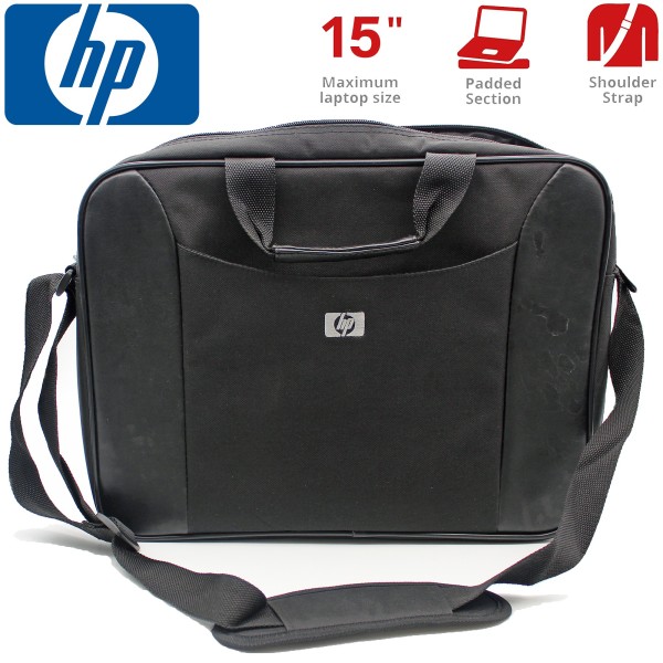 BORSA VALIGETTA HP CON TRACOLLA PER NOTEBOOK LAPTOP FINO A 15" ORIGINALE NERA