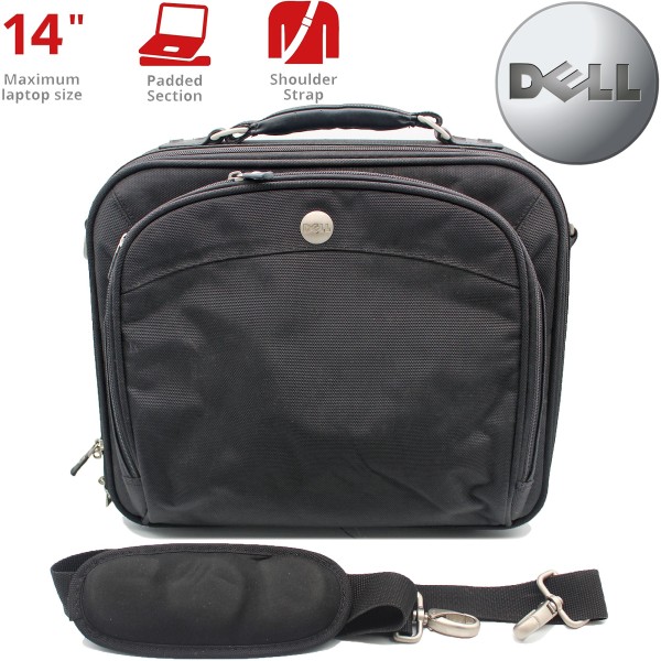 BORSA VALIGETTA DELL ORIGINALE CON TRACOLLA PER NOTEBOOK LAPTOP FINO A 14" NERA